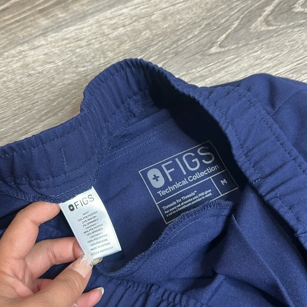Figs Men’s Tansen Jogger Scrub Pants in Navy Sz M